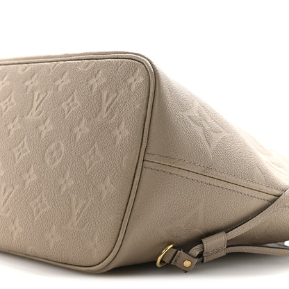 Louis Vuitton Empreinte Monogram Giant Neverfull MM Tourterelle 10 of 13