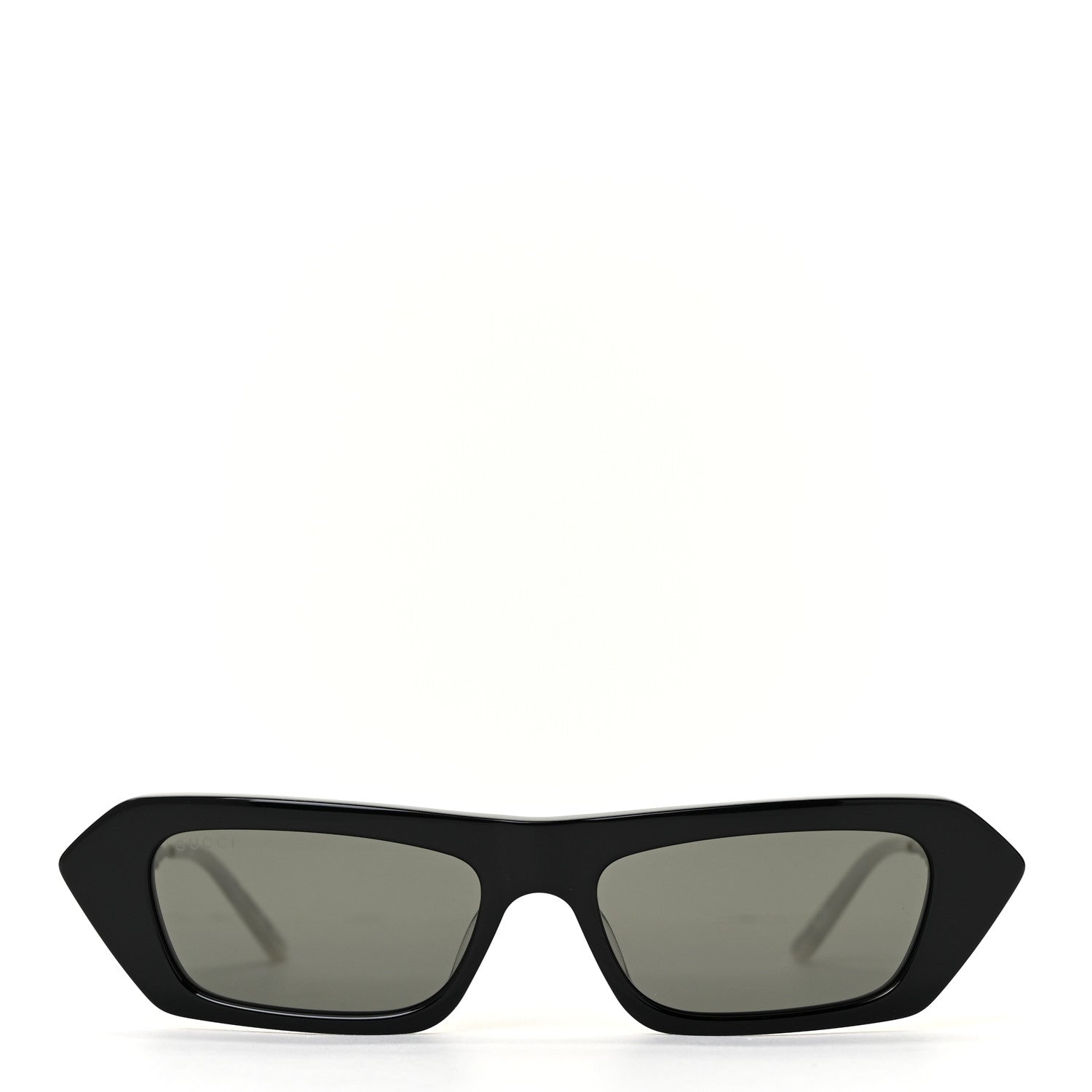 Gucci Acetate Crystal Embellished Rectangle Sunglasses GG0642S Black Gold 2 of 8