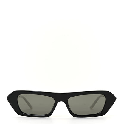 Gucci Acetate Crystal Embellished Rectangle Sunglasses GG0642S Black Gold 2 of 8