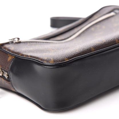 Louis Vuitton Monogram Macassar Kasai Clutch Black 6 of 8