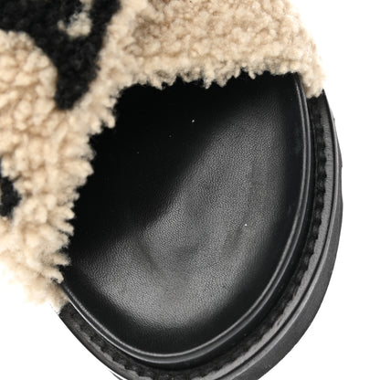 Louis Vuitton Shearling Paseo Sandals 40 Black 10 of 10
