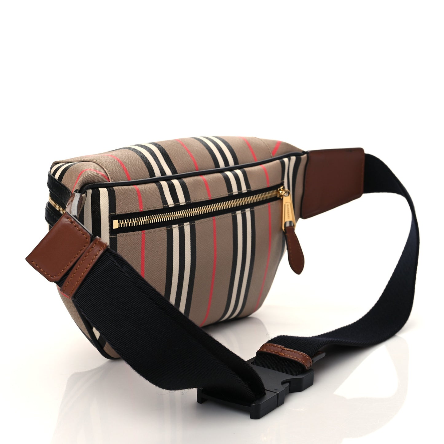 E-Canvas Icon Stripe Sonny Bum Bag Archive Beige