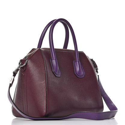 Givenchy Sugar Goatskin Small Tri-Color Antigona Oxblood Violet Orange 3 of 11