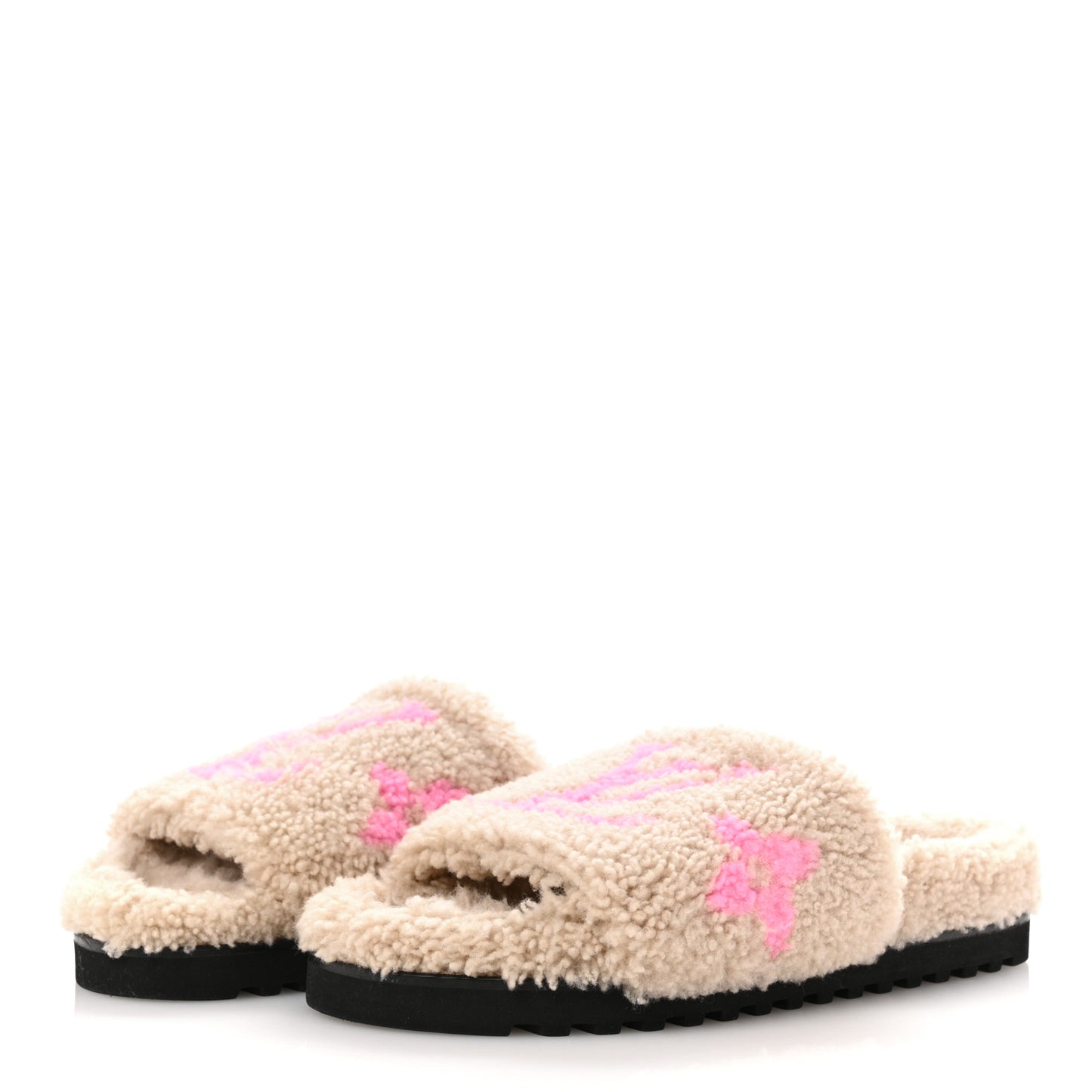 Shearling Paseo Flat Comfort Mule 38 Beige