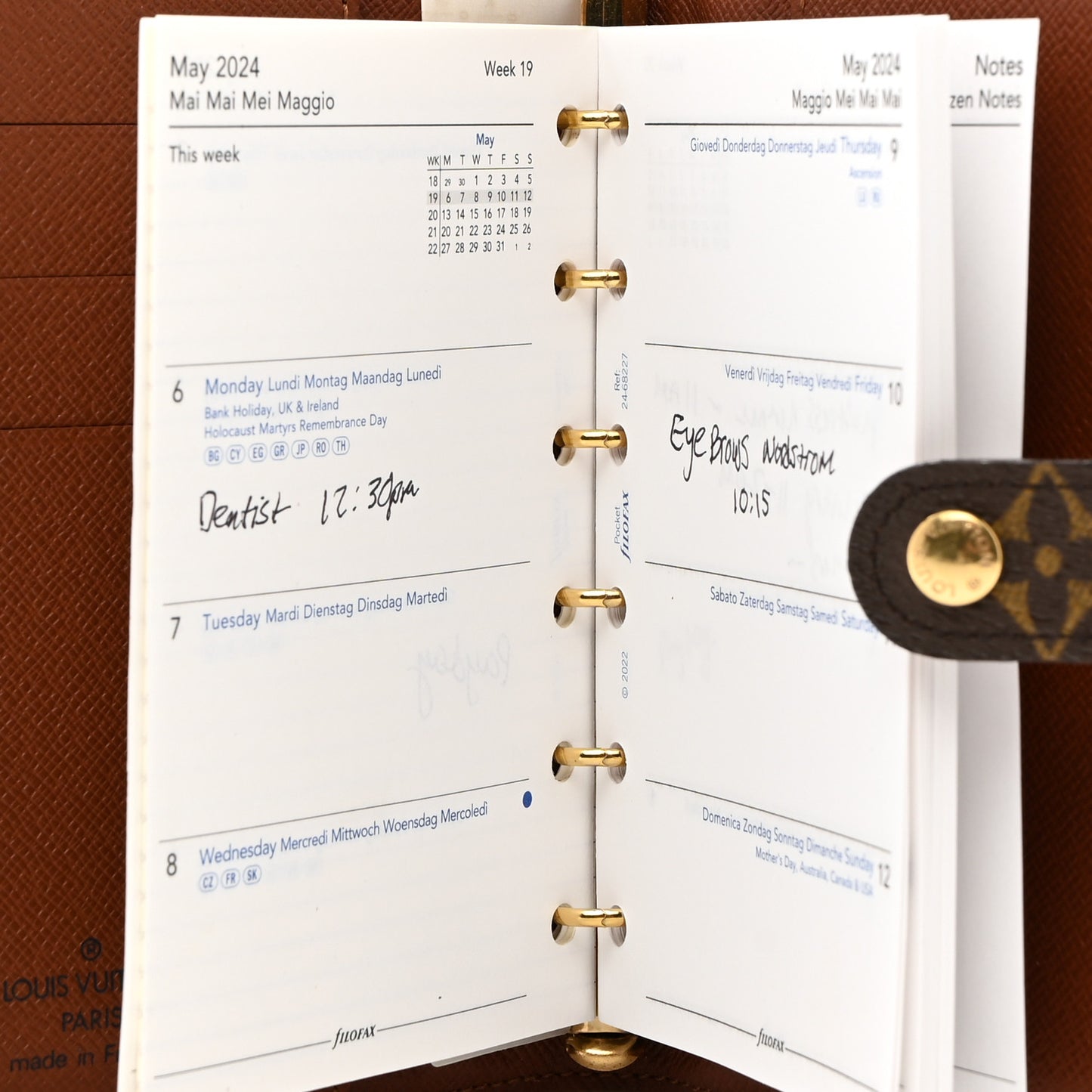 Monogram Small Ring Agenda Cover