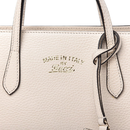 Gucci Dollar Calfskin Mini Swing Top Handle Bag Mystic White 9 of 10