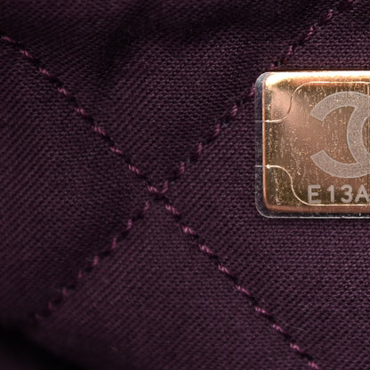 Chanel Metallic Calfskin Quilted Small Chanel 22 Purple 8 of 10