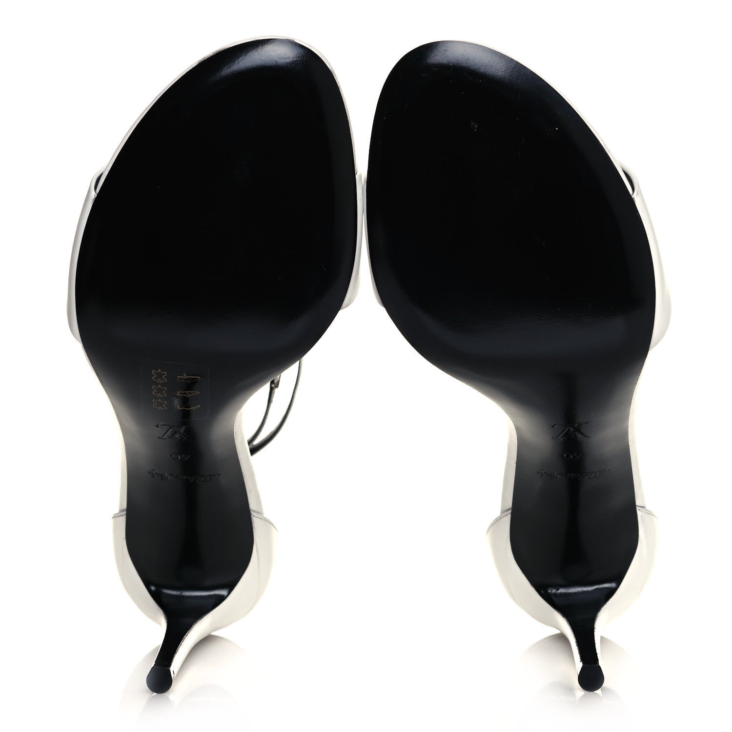 Louis Vuitton Calfskin Call Back Sandals 40 White 5 of 9