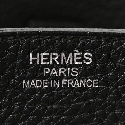 Hermes Taurillon Clemence Birkin 35 Black 6 of 10