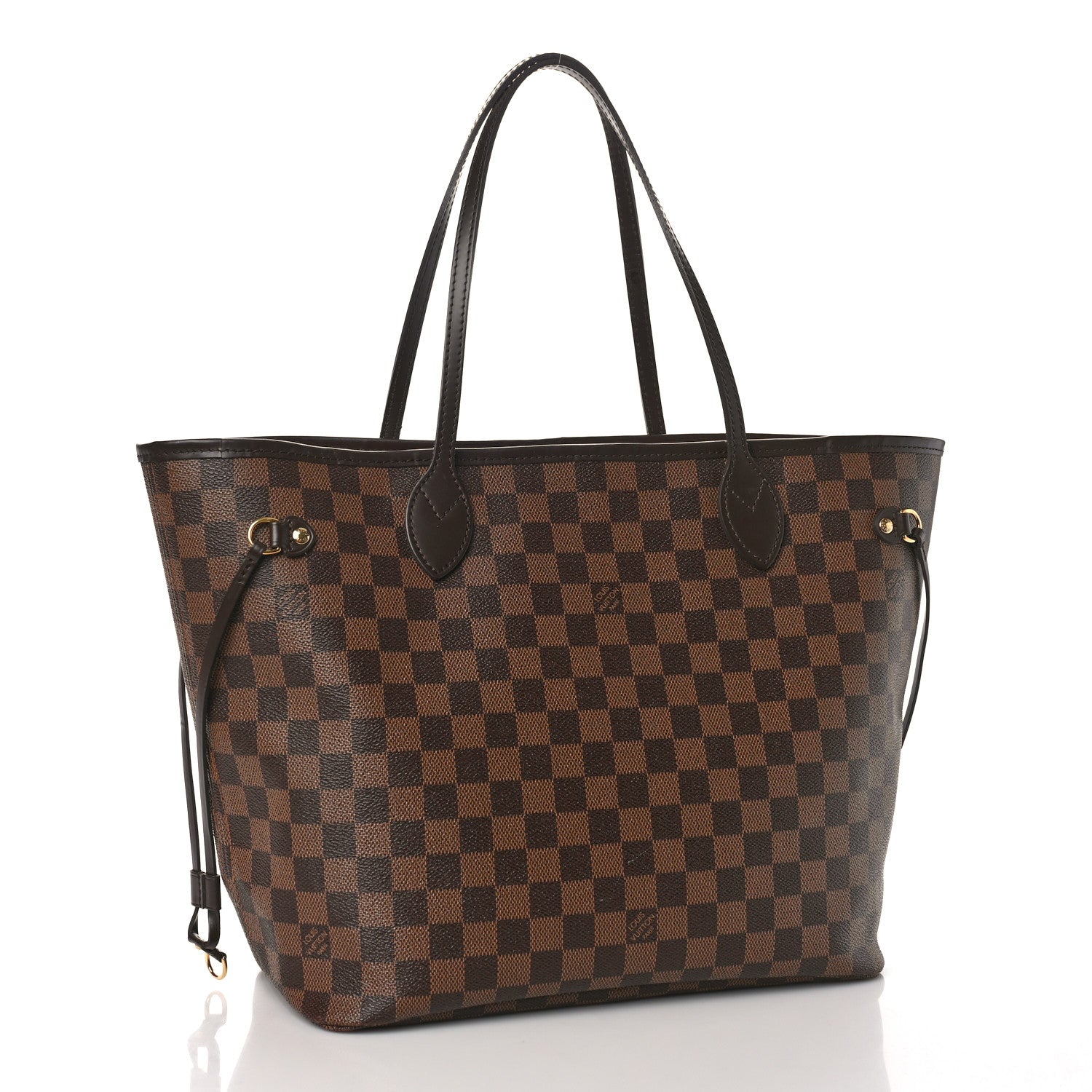 Louis Vuitton Damier Ebene Neo Neverfull MM Rose Ballerine 3 of 9