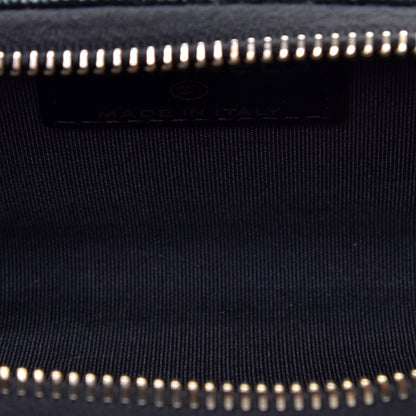 Chanel Iridescent Caviar Quilted Zipped Key Holder Case Black 5 of 9