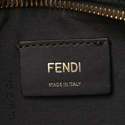 Fendi Wool Vitello Grace Small Houndstooth Small Fendigraphy Hobo Bag Beige Ebano 6 of 10