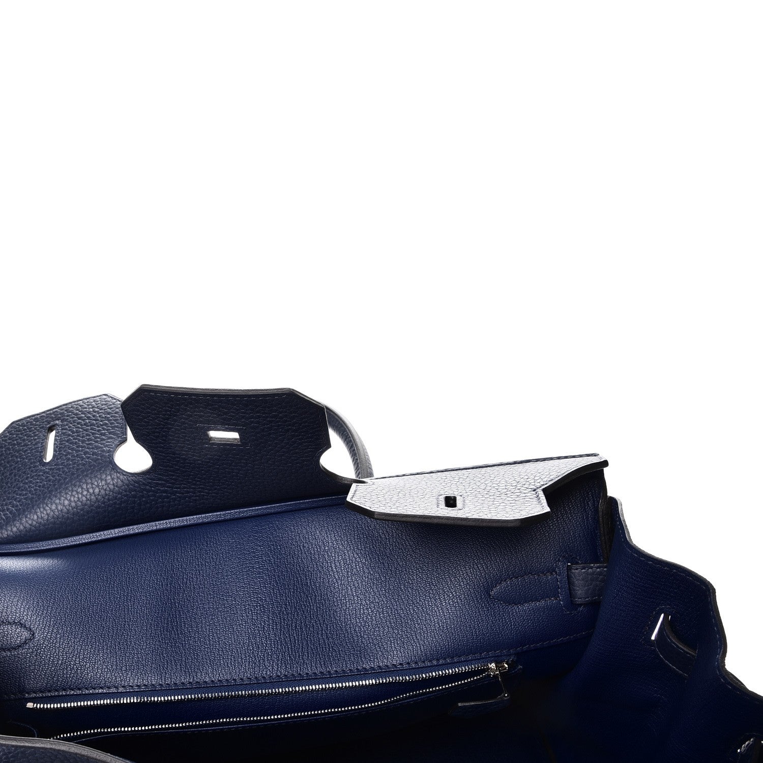 Hermes Taurillon Clemence Birkin 35 Bleu Saphir 10 of 38