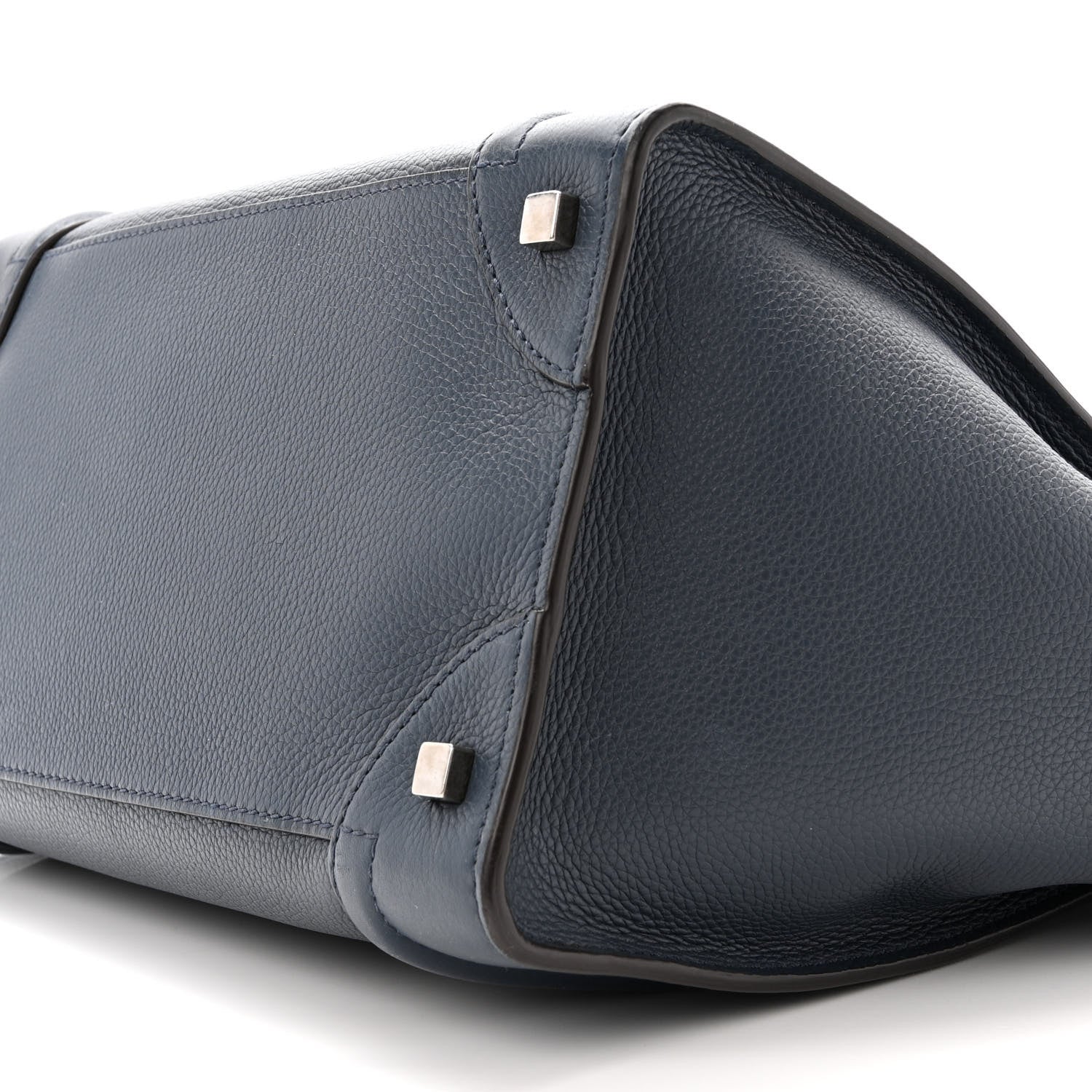 Celine Drummed Calfskin Mini Luggage Orage 9 of 12