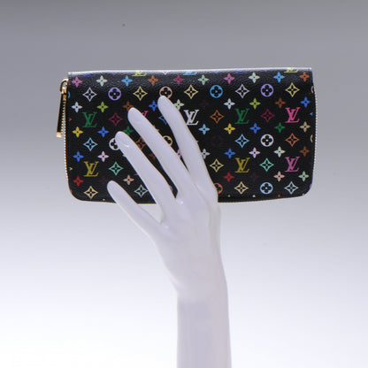 Louis Vuitton Monogram Multicolor Zippy Wallet Black 2 of 7