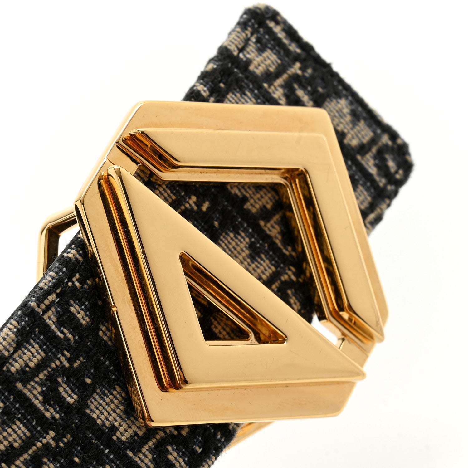 Christian Dior Oblique CD Diamond Belt 90 36 Blue Multi 6 of 6
