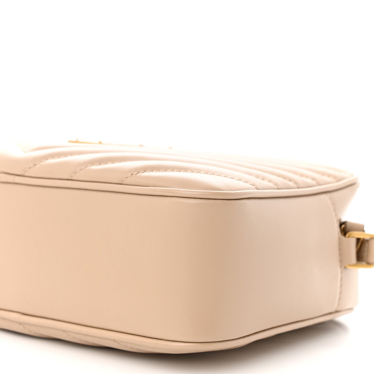 Saint Laurent Calfskin Matelasse Monogram Lou Camera Bag Dark Beige 10 of 10