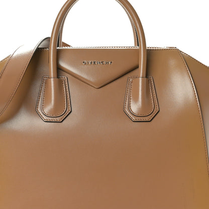 Givenchy Shiny Lord Calfskin Medium Antigona Dark Beige 8 of 10