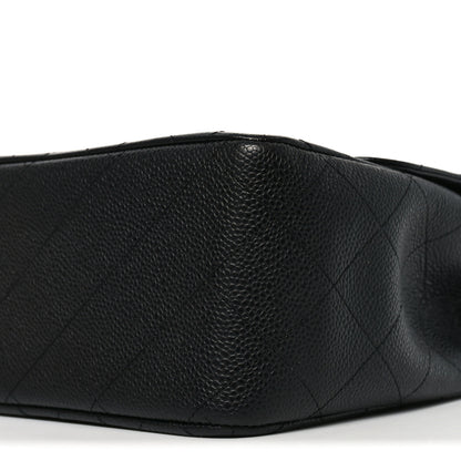 Chanel Caviar Quilted Jumbo Double Flap Black 9 of 10