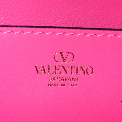 Valentino Garavani Smooth Calfskin Enamel Tonal Rockstud23 Shoulder Bag Pink PP 6 of 9