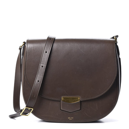 Celine Supersoft Calfskin Medium Trotteur Wood 1 of 9
