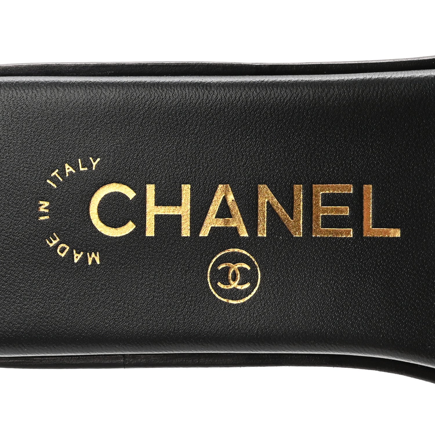 Chanel Lambskin CC Cut Out Mules Sandals 36 Black 8 of 10