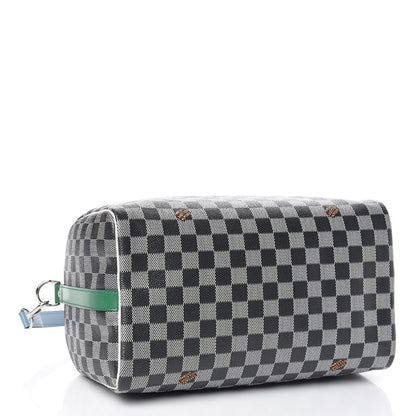 Louis Vuitton Damier Speedy Bandouliere 30 Black White 4 of 10