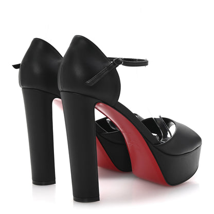 Christian Louboutin Nappa Sandaloo 130 Sandals 39 Black 5 of 9