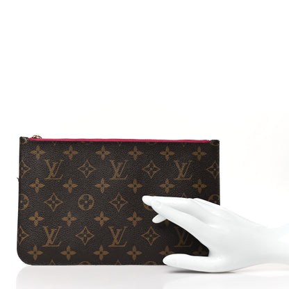 Louis Vuitton Monogram Neverfull MM GM Pochette Pivoine 2 of 12