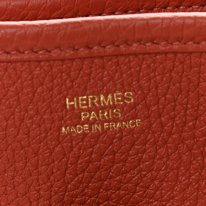 Hermes Taurillon Clemence Evelyne III PM Brique 6 of 9