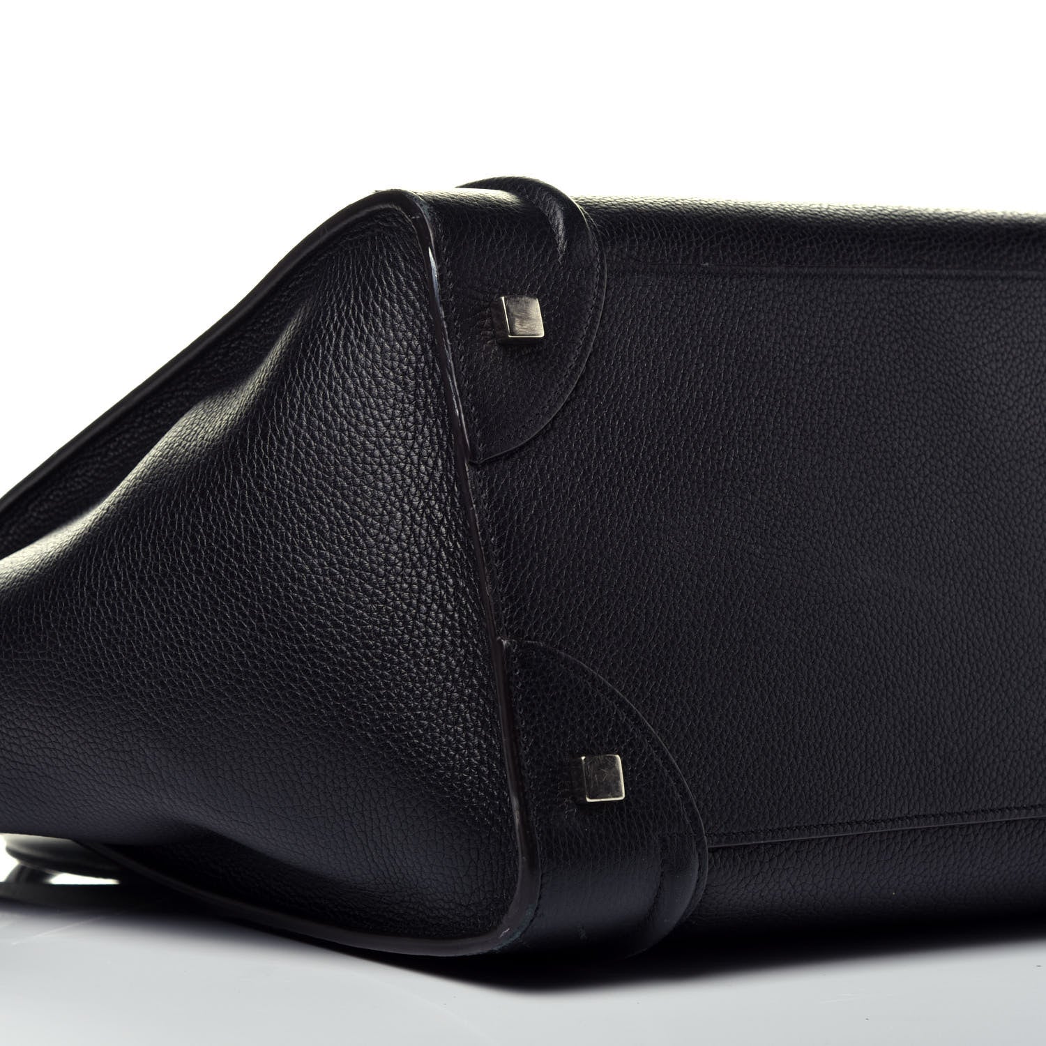 Celine Drummed Calfskin Mini Luggage Black 8 of 9