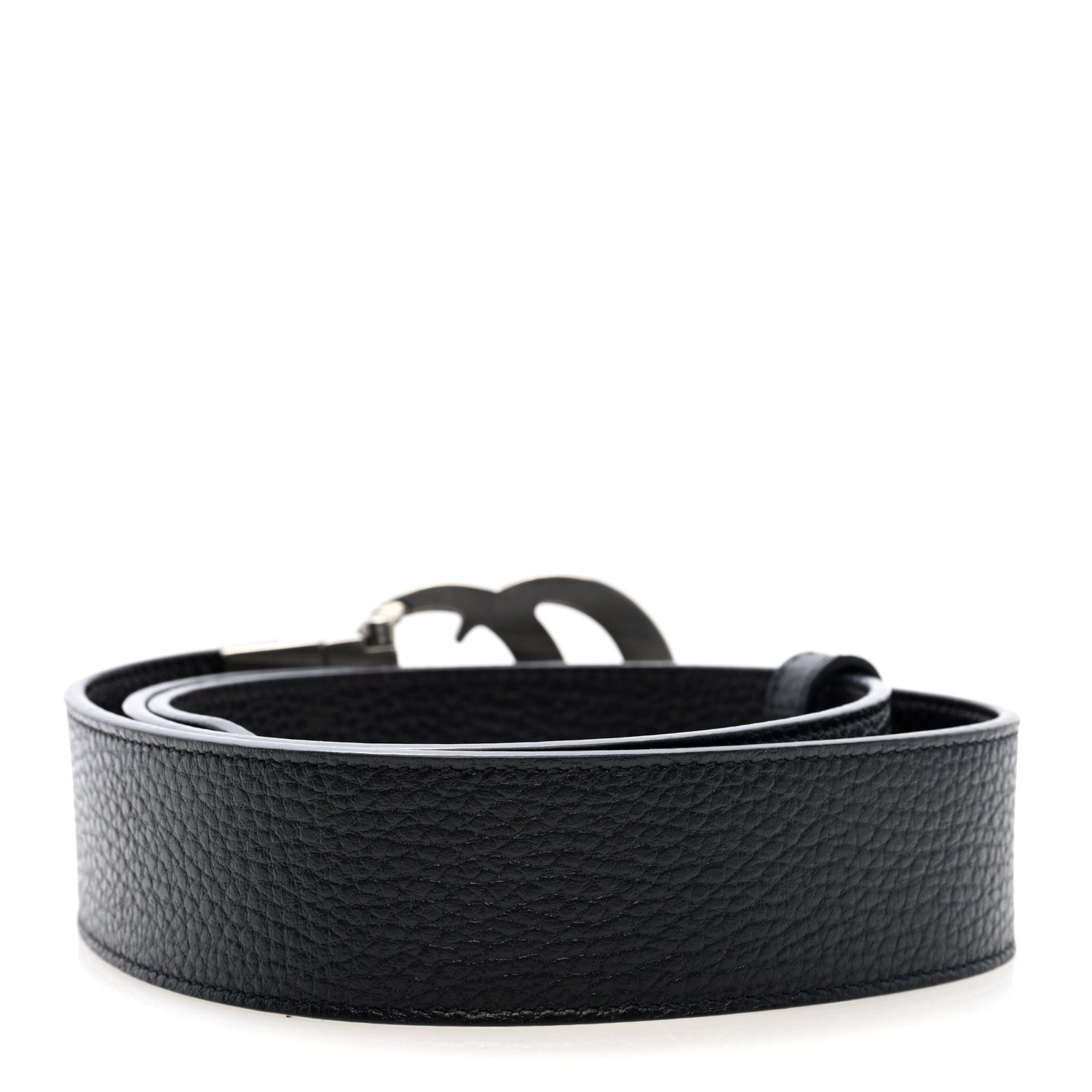 Gucci Dollar Calfskin Double G Reversible 37mm Belt  90 36 Black New Acero 2 of 5