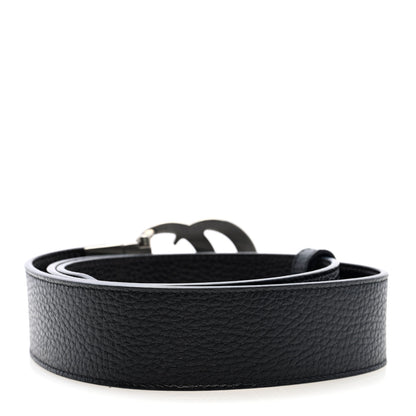 Gucci Dollar Calfskin Double G Reversible 37mm Belt  90 36 Black New Acero 2 of 5