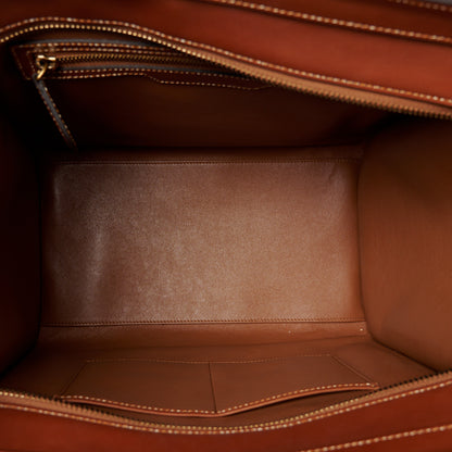 Celine Baby Calfskin Mini Luggage Havana 5 of 10