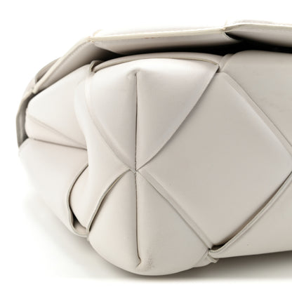 Bottega Veneta Nappa Intreccio Padded Top Handle Shoulder Bag White 17 of 30