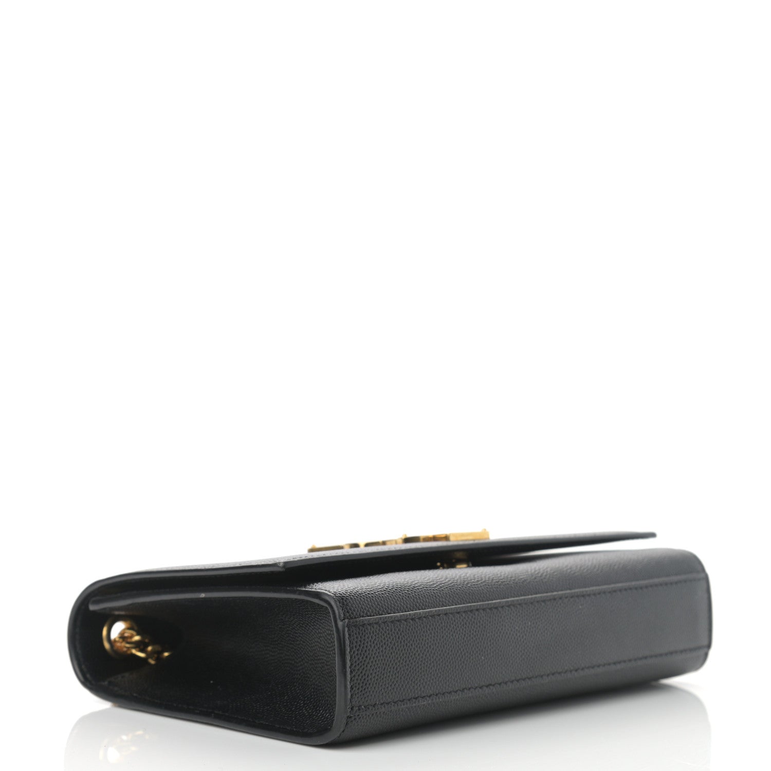 Saint Laurent Grain De Poudre Small Monogram Kate Satchel Black 4 of 14