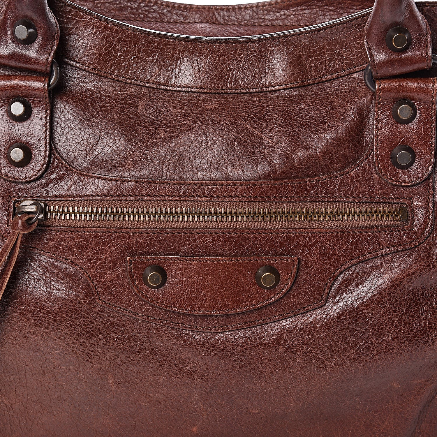 Balenciaga Agneau Classic Hardware City Chataigne 10 of 10