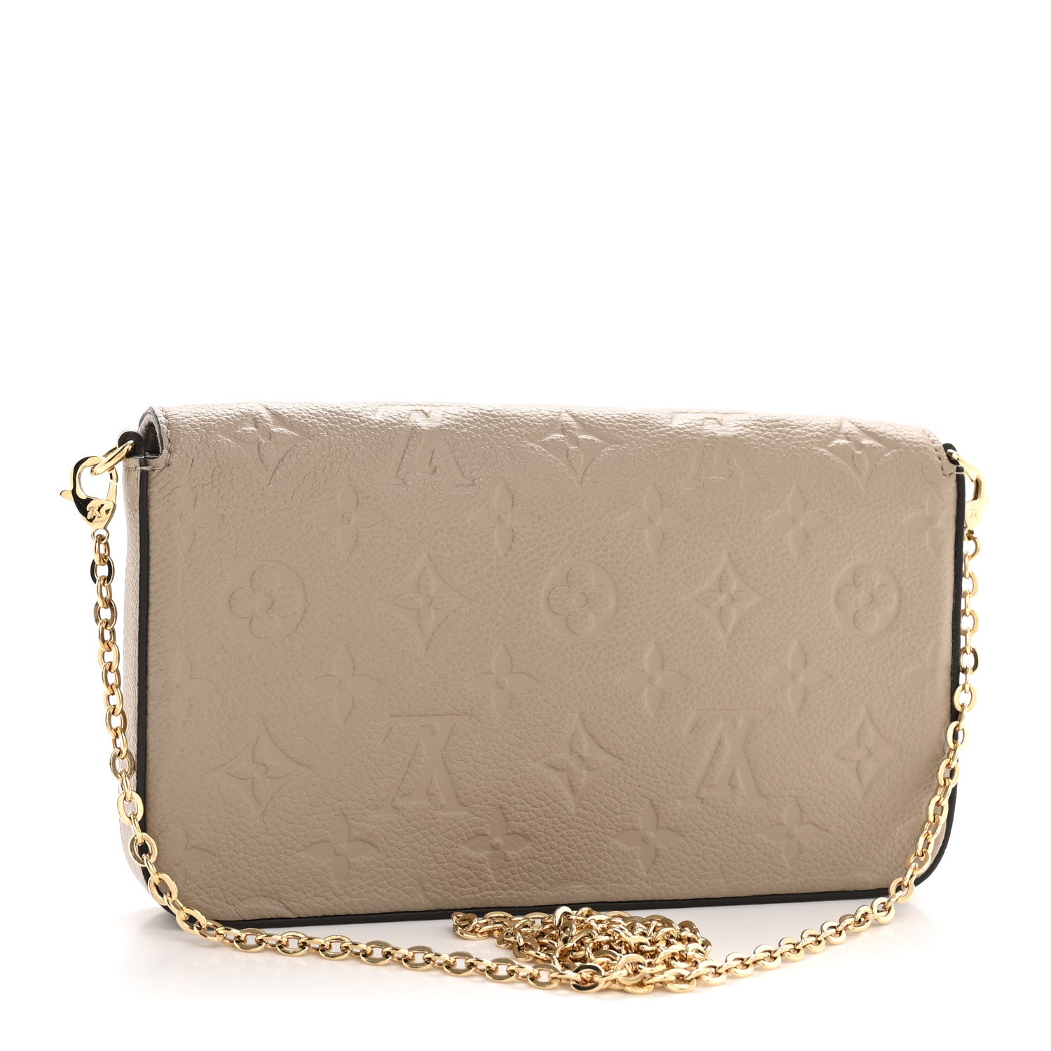 Louis Vuitton Empreinte Pochette Felicie Chain Wallet Tourterelle 4 of 12