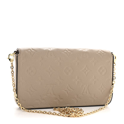 Louis Vuitton Empreinte Pochette Felicie Chain Wallet Tourterelle 4 of 12