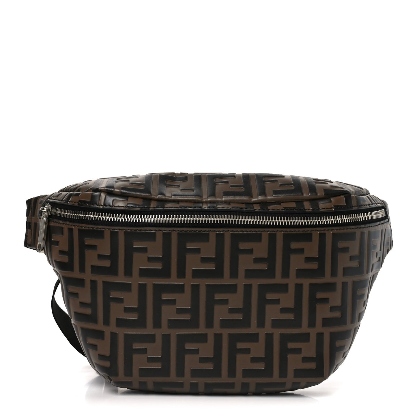 Vitello Century Bi-Color FF 1974 Embossed Belt Bag Maya Black
