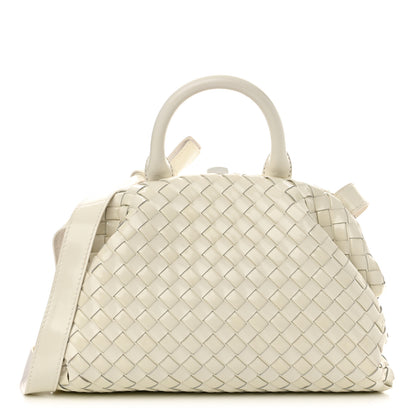 Bottega Veneta Nappa Intrecciato Small Handle Bag Chalk 1 of 10