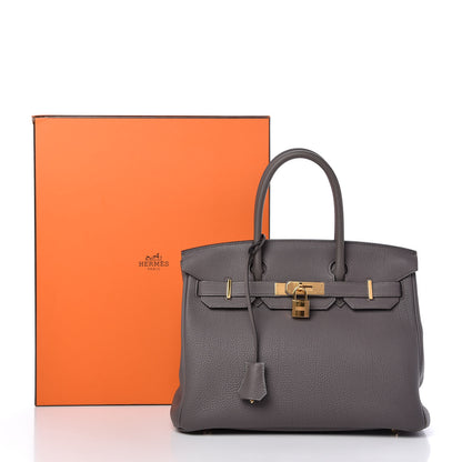Hermes Togo Birkin 30 Etain 10 of 10