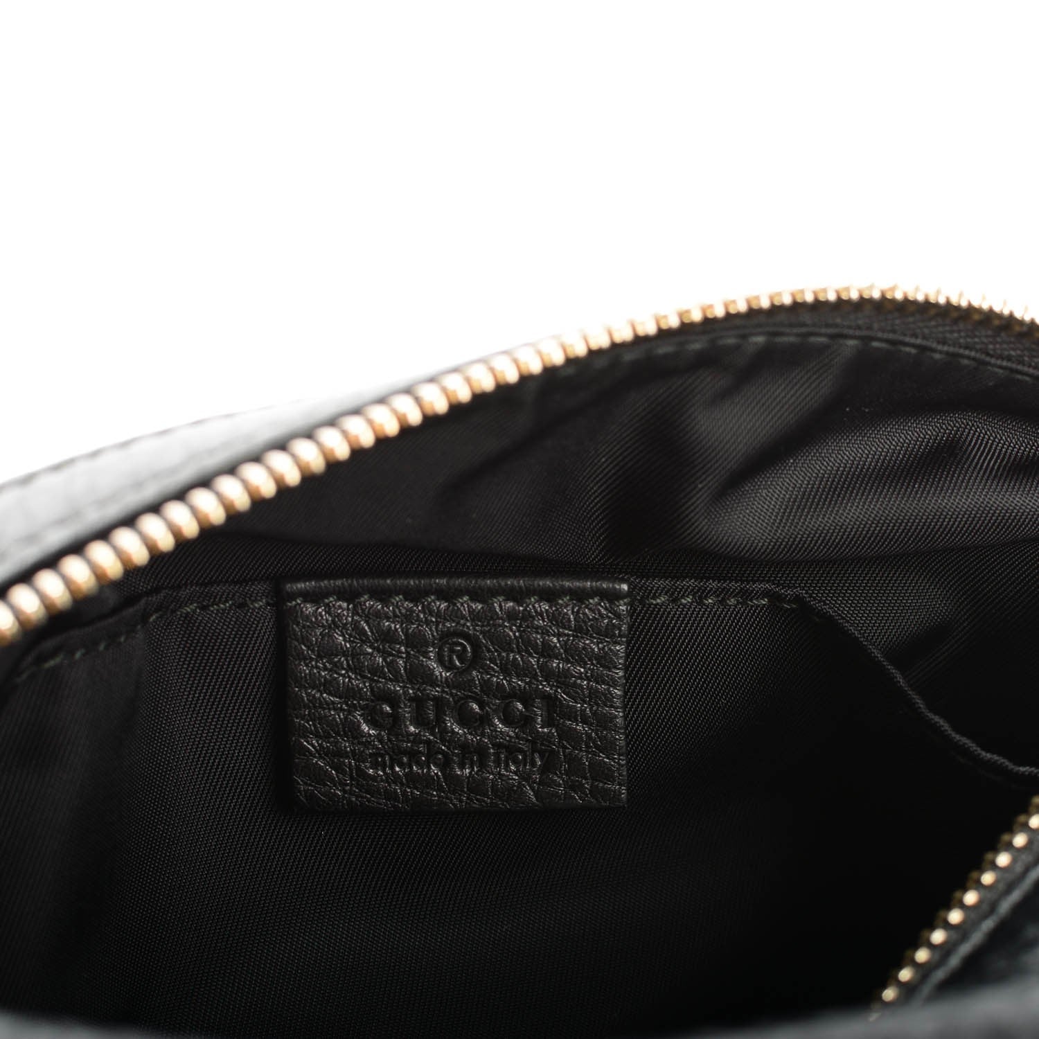 Gucci Pebbled Calfskin Soho Medium Cosmetic Case Black 7 of 8