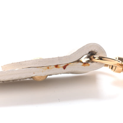 Louis Vuitton Calfskin 16mm Adjustable Shoulder Strap Creme 5 of 7