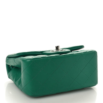 Chanel Lambskin Quilted Mini Square Flap Green 4 of 10