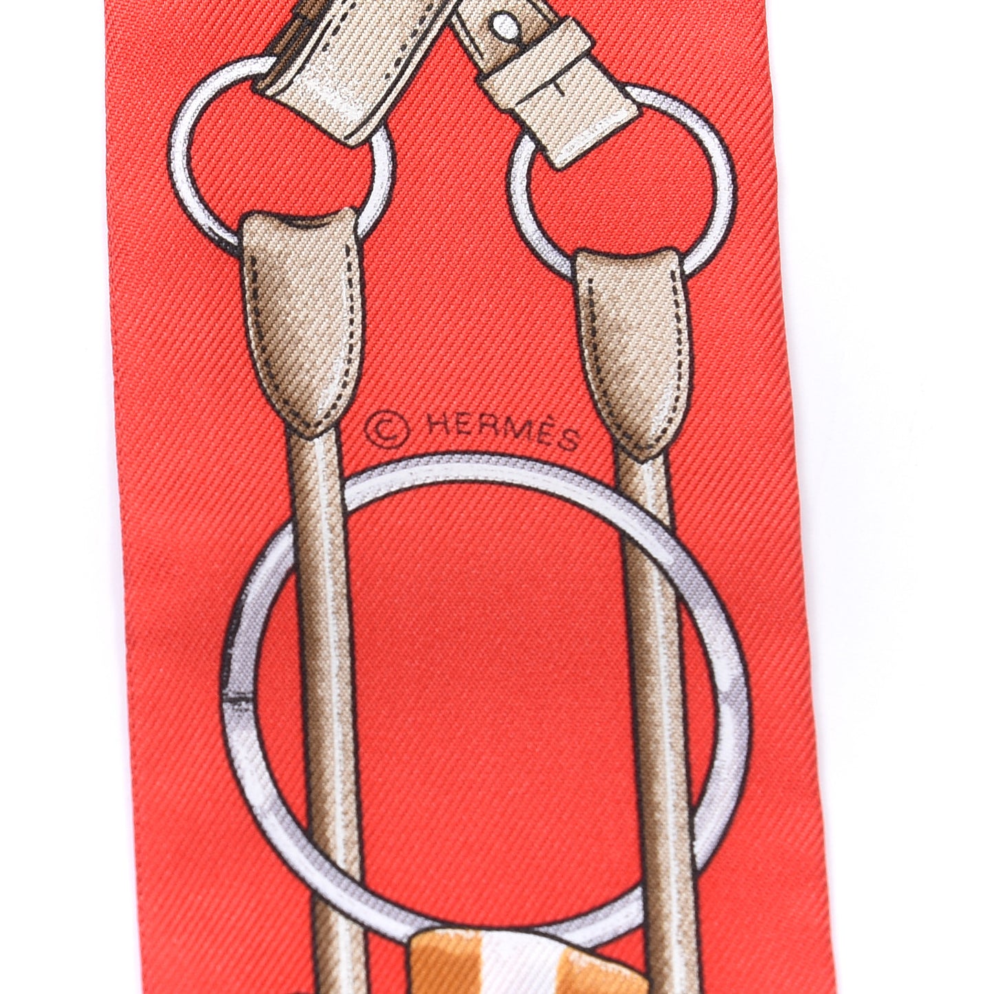 Silk Jumping Twilly Rouge Vif Caramel