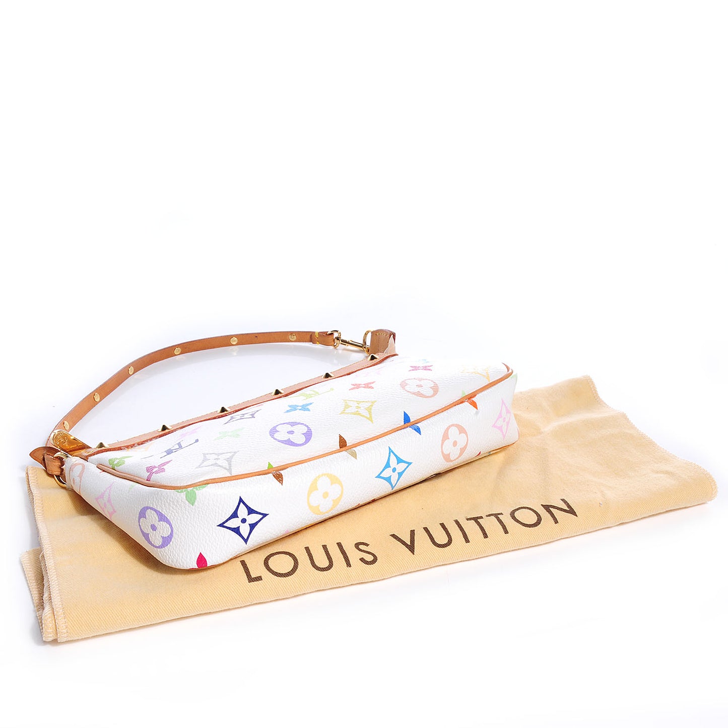 Monogram Multicolor Pochette Accessories White