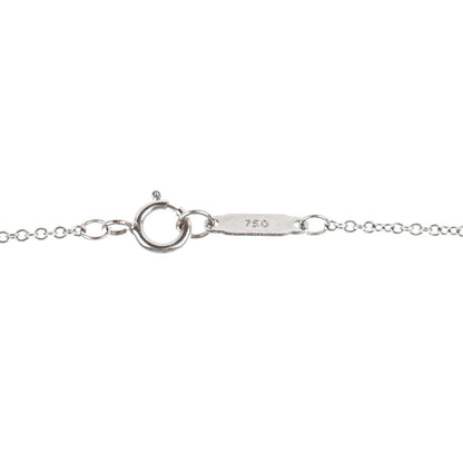 Tiffany 18K White Gold Diamond Crown Key Pendant Necklace 5 of 7