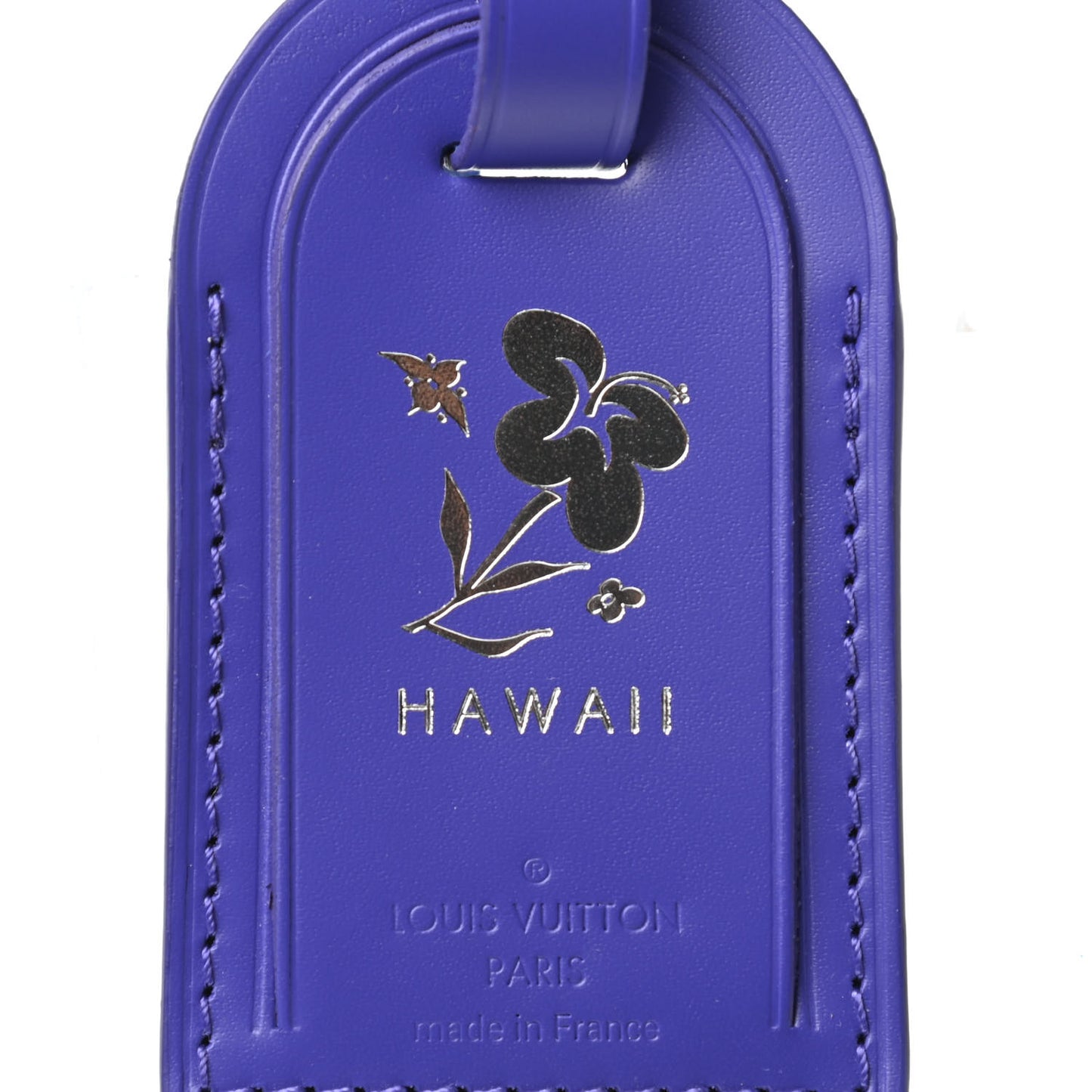 Calfskin Hawaii Luggage Tag Figue