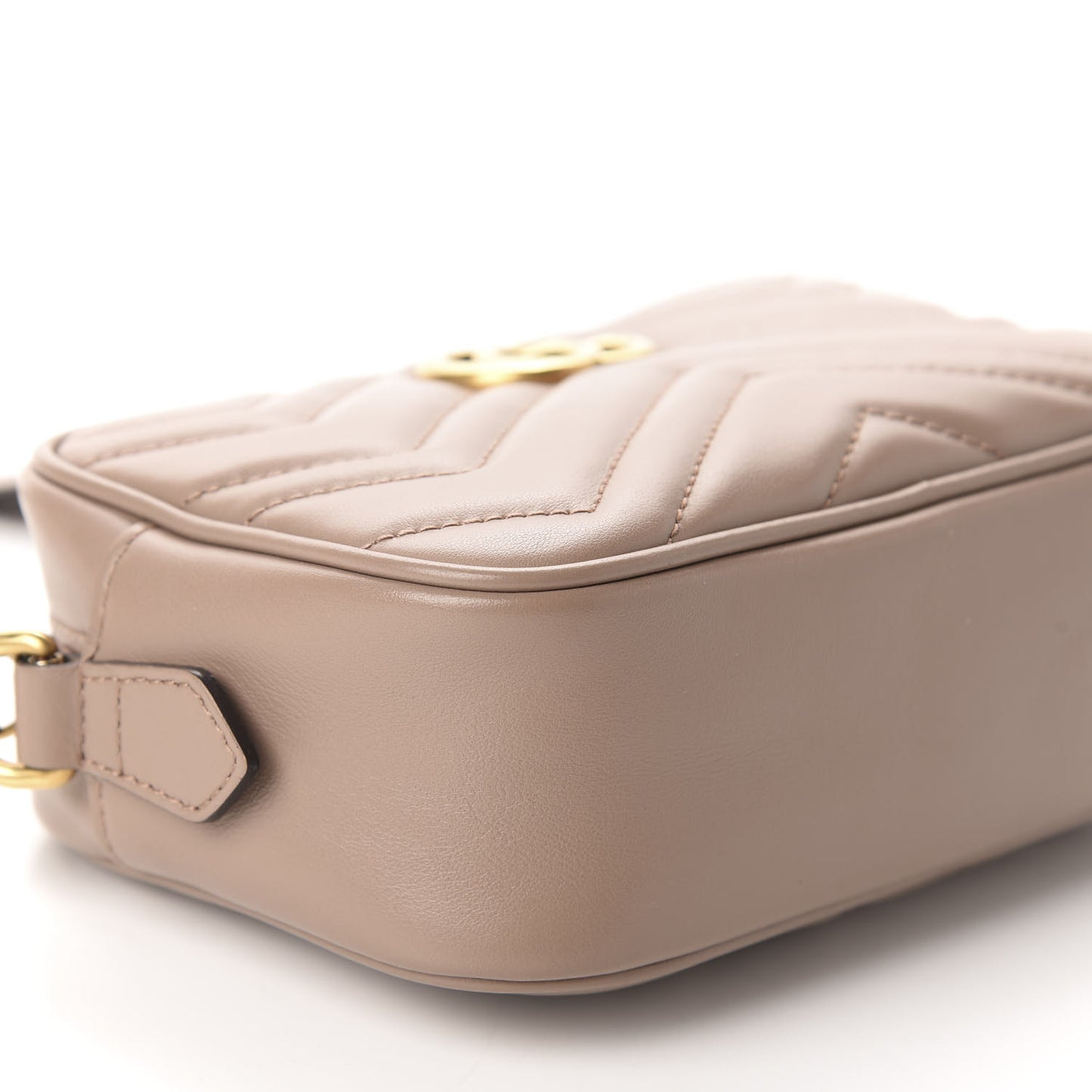 Calfskin Matelasse Mini GG Marmont Chain Shoulder Bag Porcelain Rose